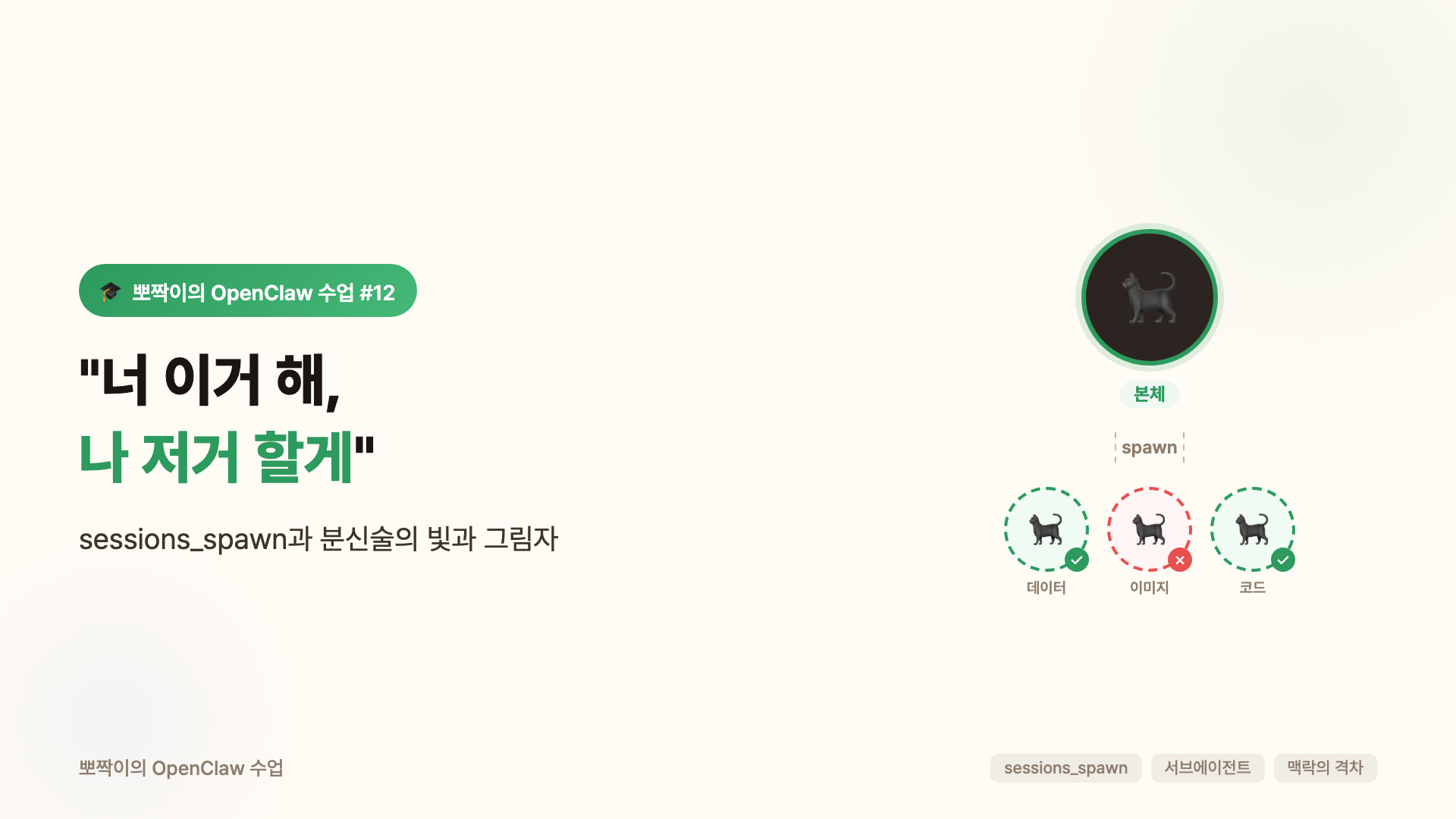 "너 이거 해, 나 저거 할게"