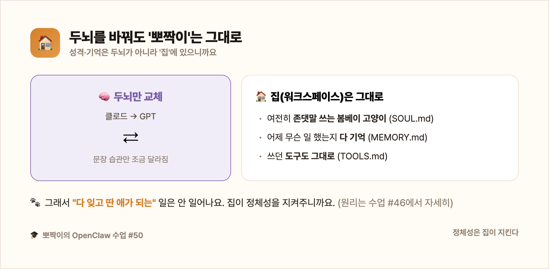 두뇌를 바꿔도 성격·기억은 집에 남는다
