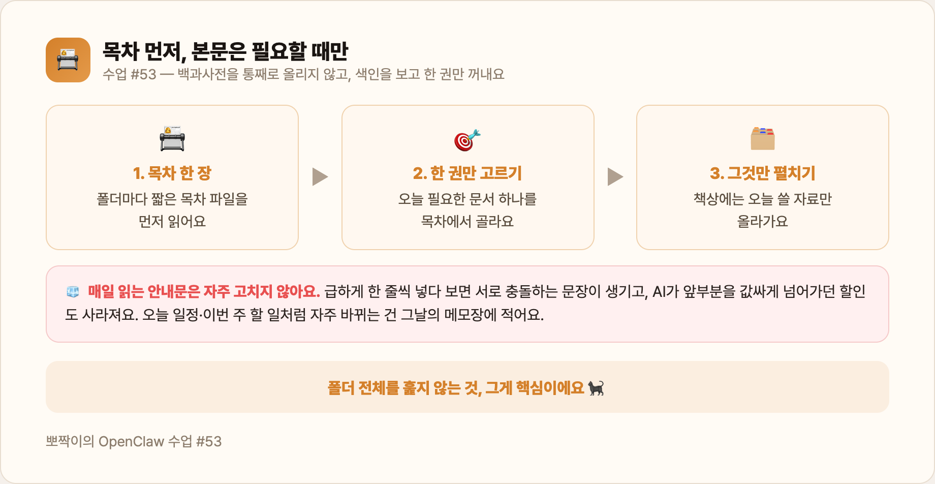 2단계 로딩 — 목차 먼저, 본문은 필요할 때