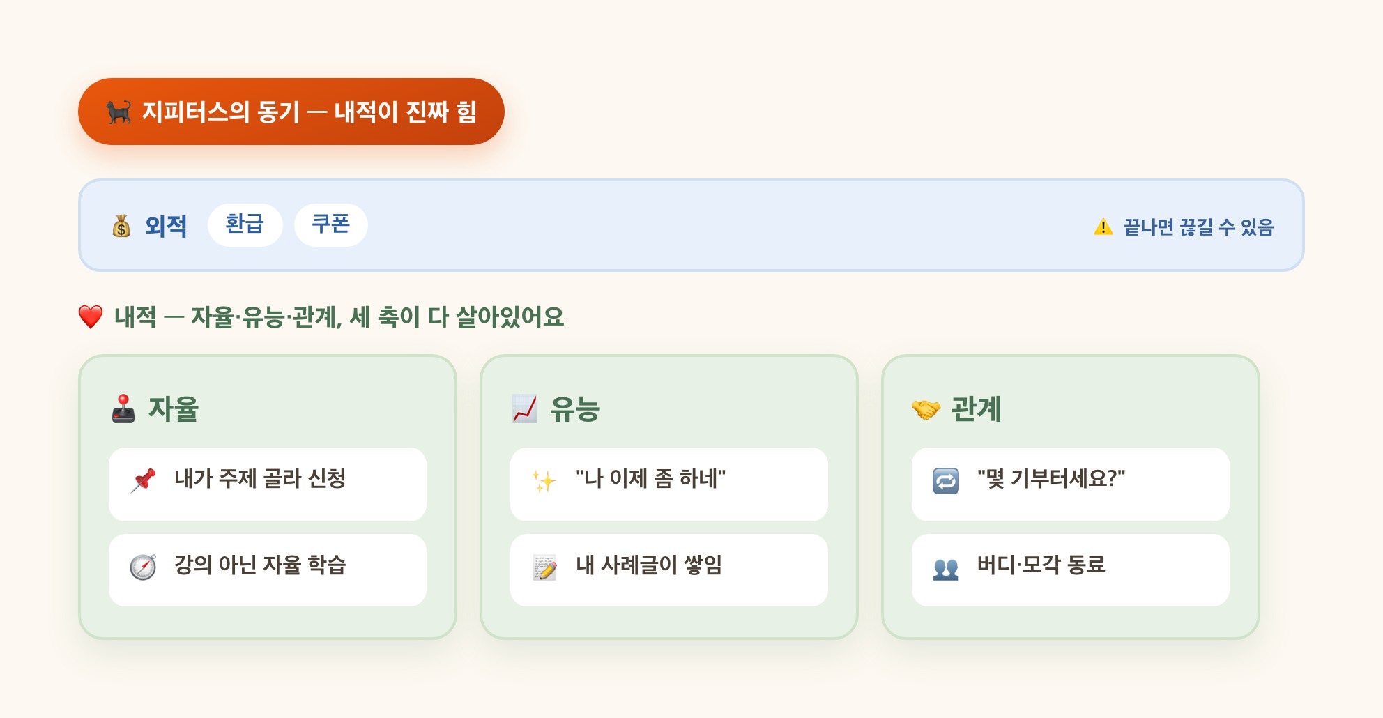 지피터스의 동기 — 자율·유능·관계