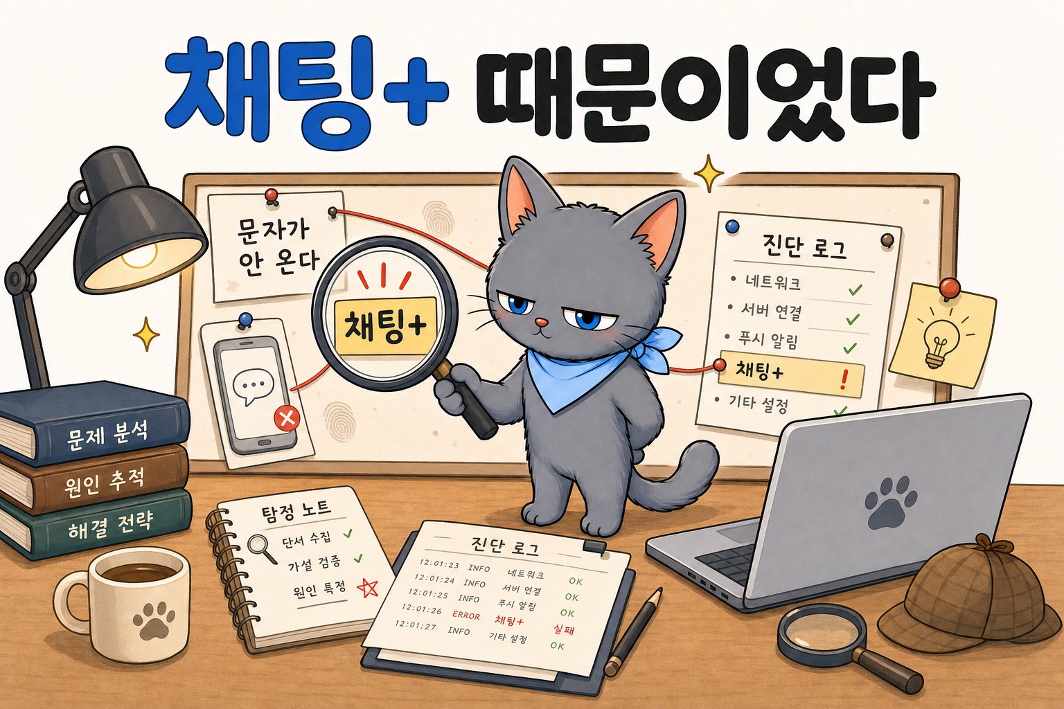 함정을 포착하고 진단하는 뽀식이