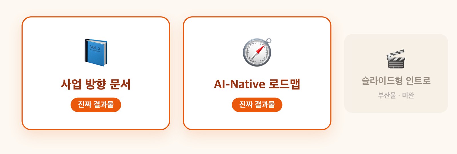 무게중심이 영상에서 사업·로드맵으로 옮겨간 도식
